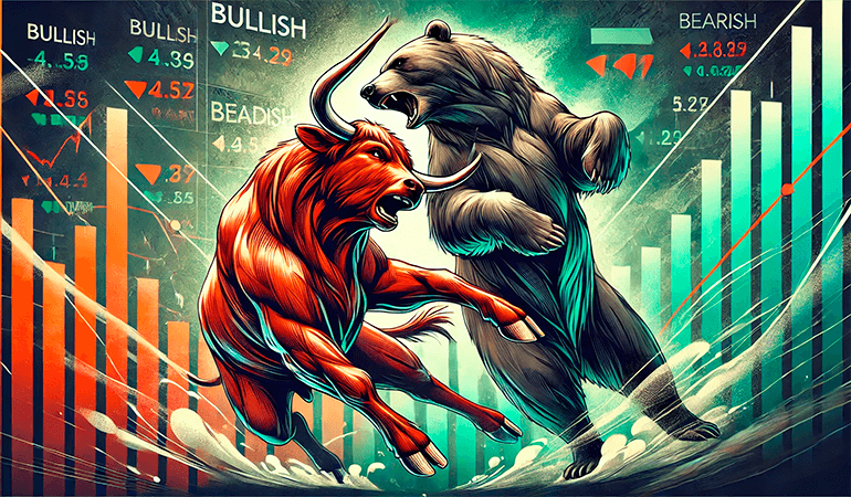 Bulls and bears are fighting over a price